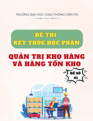 Đề thi Quản trị kho hàng và hàng tồn kho: Đề số 01 (kết thúc học phần)