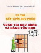 Đề thi Quản trị kho hàng và hàng tồn kho kết thúc học phần - Đề số 11