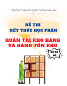 Đề thi Quản trị kho hàng và hàng tồn kho kết thúc học phần - Đề số 08