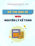 Đề kiểm tra Nguyên lí kế toán cuối kì - Đề số 04