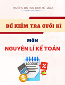 Đề kiểm tra cuối kì môn Nguyên lí kế toán