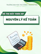 Đề thi Nguyên lý kế toán năm 2021: Kết thúc học phần