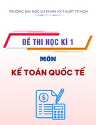Đề thi Kế toán quốc tế cuối học kì 1 năm 2023-2024