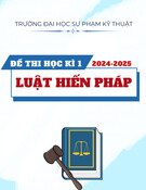 Đề thi cuối kì 1 môn Luật Hiến pháp năm 2024-2025