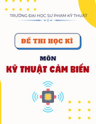 Đề thi Kỹ thuật cảm biến cuối kì năm 2021: Tổng hợp và phân tích