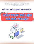 Đề thi Cấu trúc dữ liệu và giải thuật: Đề số 002 (kết thúc học phần)