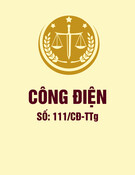 Công điện số 111/CĐ-TTg mới nhất