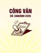 Công văn 3308/BNV-CCVC: Thông tin chi tiết và hướng dẫn liên quan