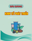 Bài giảng Kinh tế phát triển TS. Phí Thị Hồng Linh
