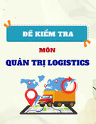 Đề kiểm tra Quản trị logistics [mới nhất]