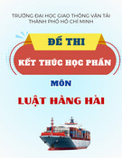 Đề thi Luật Hàng hải kết thúc học phần: Tổng hợp [năm]