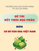 Đề thi môn Cơ sở văn hóa Việt Nam kết thúc học phần