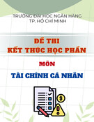 Đề thi Tài chính cá nhân kết thúc học phần: Tổng hợp [Năm]