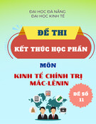 Đề thi Kinh tế chính trị Mác-Lênin học kì 2 năm 2020-2021 (Đề 11) - Kết thúc học phần