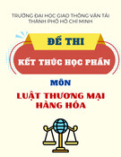 Đề thi Luật thương mại quốc tế kết thúc học phần