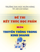 Đề thi kết thúc học phần môn Truyền thông trong kinh doanh [năm học mới nhất]