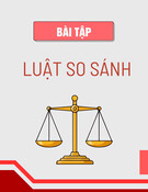Bài tập Luật So sánh [chuẩn nhất]