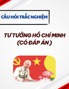 Câu hỏi trắc nghiệm Tư tưởng Hồ Chí Minh có đáp án [mới nhất]