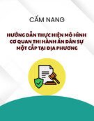 Cẩm nang Hướng dẫn thực hiện mô hình cơ quan thi hành án dân sự một cấp tại địa phương