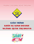 Giáo trình Khởi sự kinh doanh Quản trị doanh nghiệp vừa và nhỏ Trung cấp - Trường Cao đẳng nghề Trà Vinh