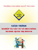 Giáo trình Nghiệp vụ vật tư và mua hàng tốt nhất (Ngành Quản trị doanh nghiệp vừa và nhỏ - Trung cấp) - Trường Cao đẳng nghề Trà Vinh