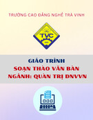 Giáo trình Soạn thảo văn bản Quản trị doanh nghiệp vừa và nhỏ (Trung cấp) - Trường Cao đẳng nghề Trà Vinh