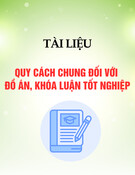 Quy cách chung đồ án, khóa luận tốt nghiệp: Tài liệu chuẩn nhất