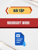 Bài tập Microsoft Word tự kiểm tra: Hướng dẫn chi tiết