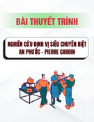 Nghiên cứu định vị siêu chuyên biệt An Phước - Pierre Cardin: Bài thuyết trình chi tiết