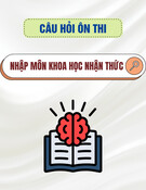 Câu hỏi ôn thi Nhập môn khoa học nhận thức [chuẩn nhất]