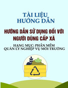 Phần mềm quản lý nghiệp vụ môi trường: Tài liệu hướng dẫn sử dụng cho người dùng cấp xã
