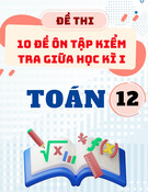 Bộ 10 Đề Kiểm Tra Giữa Học Kỳ 1 Toán 12 Năm 2025-2026 Có Lời Giải Chi Tiết