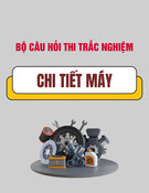 Bộ câu hỏi trắc nghiệm Chi tiết máy: Đề thi và đáp án (mới nhất)