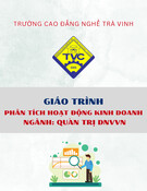Giáo trình Phân tích hoạt động kinh doanh Quản trị doanh nghiệp vừa và nhỏ - Trường Cao đẳng nghề Trà Vinh
