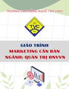 Giáo trình Marketing căn bản ngành Quản trị doanh nghiệp vừa và nhỏ - Trường Cao đẳng nghề Trà Vinh (Trung cấp)