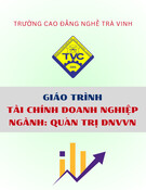 Giáo trình Tài chính doanh nghiệp (Quản trị doanh nghiệp vừa và nhỏ, Trung cấp) - Trường Cao đẳng nghề Trà Vinh