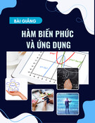 Bài giảng Phép tính vi tích phân hàm biến phức và ứng dụng: Chương 1