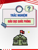 Trắc nghiệm Giáo dục Quốc phòng: Tổng hợp câu hỏi và đáp án