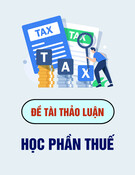 Học phần Thuế: Đề tài thảo luận chi tiết