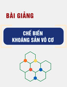 Bài giảng Chế biến khoáng sản vô cơ [Mới nhất]