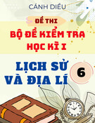 Bộ Đề thi Lịch sử Địa lý lớp 6 học kì 1 CD