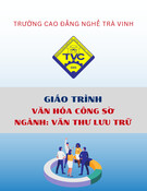 Giáo trình Văn hóa công sở Văn thư lưu trữ trình độ Trung cấp - Trường Cao đẳng nghề Trà Vinh