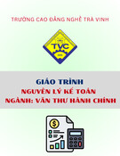 Giáo trình Nguyên lý kế toán (Văn thư hành chính, Trung cấp) - Trường Cao đẳng nghề Trà Vinh