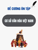 Đề cương ôn tập cuối kỳ môn Cơ sở văn hóa Việt Nam