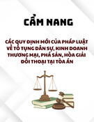 Cẩm nang quy định mới nhất về tố tụng dân sự, kinh doanh thương mại, phá sản, hòa giải đối thoại tại Tòa án