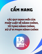 Cẩm nang quy định mới nhất của pháp luật về hành chính, tố tụng hành chính và xử lý vi phạm hành chính