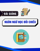 Bài giảng Ngôn ngữ học đối chiếu Nguyễn Ngọc Chinh [PDF]