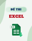 Đề thi Excel: Tổng hợp [Năm] mới nhất, có đáp án, chuẩn nhất