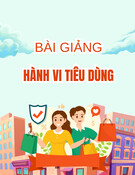 Hành vi tiêu dùng của khách hàng tổ chức: Bài giảng chương 7