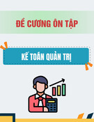 Đề cương ôn tập Kế toán quản trị (Hệ vừa học vừa làm) chuẩn nhất